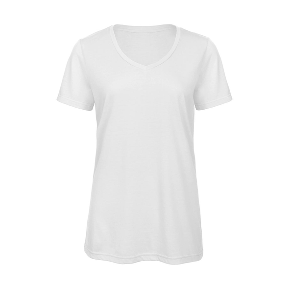 B&C | V Triblend/T-shirt senhora